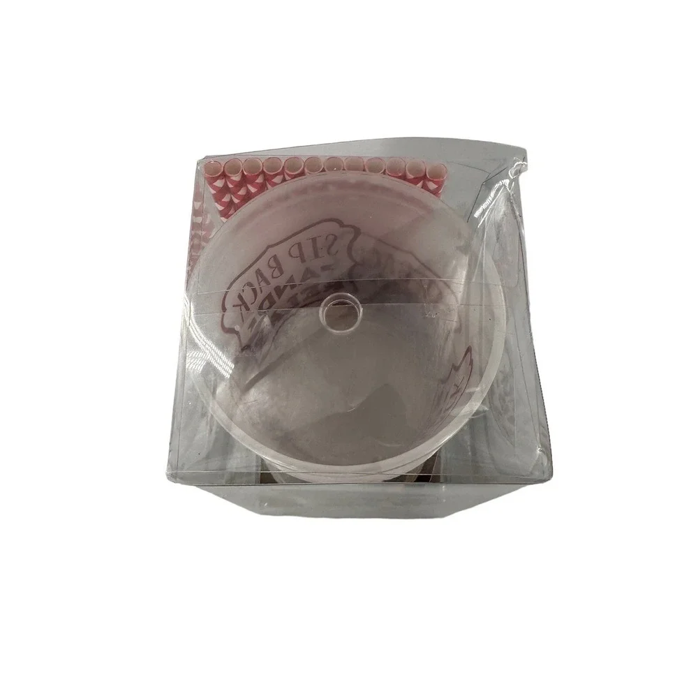 Pier 1 Imports Christmas Plastic Cup Set of 6‎ Cheers 16 fl oz Drink Set